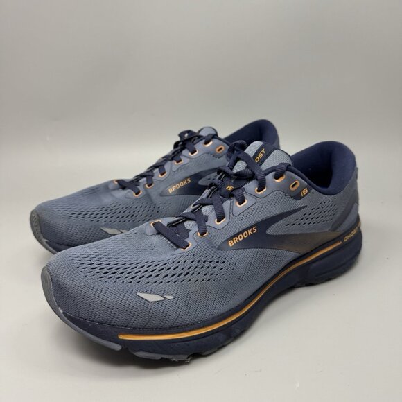 Brooks Men\'s Ghost 15 Gray Athletic Running Shoes Sneakers Sz 9.5 2E Wide main image 4